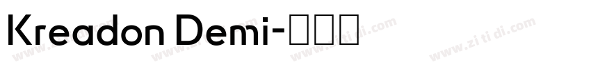 Kreadon Demi字体转换